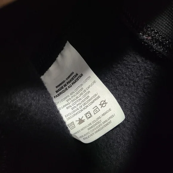 Nike Men's Hoodie in‎ Black FLAW HOLE IN FRONT SZ M - Picture 6 of 9